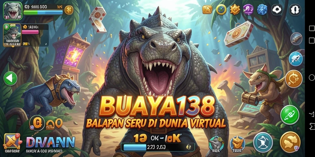 Tampilan utama gameplay yang mendebarkan dari BUAYA138.