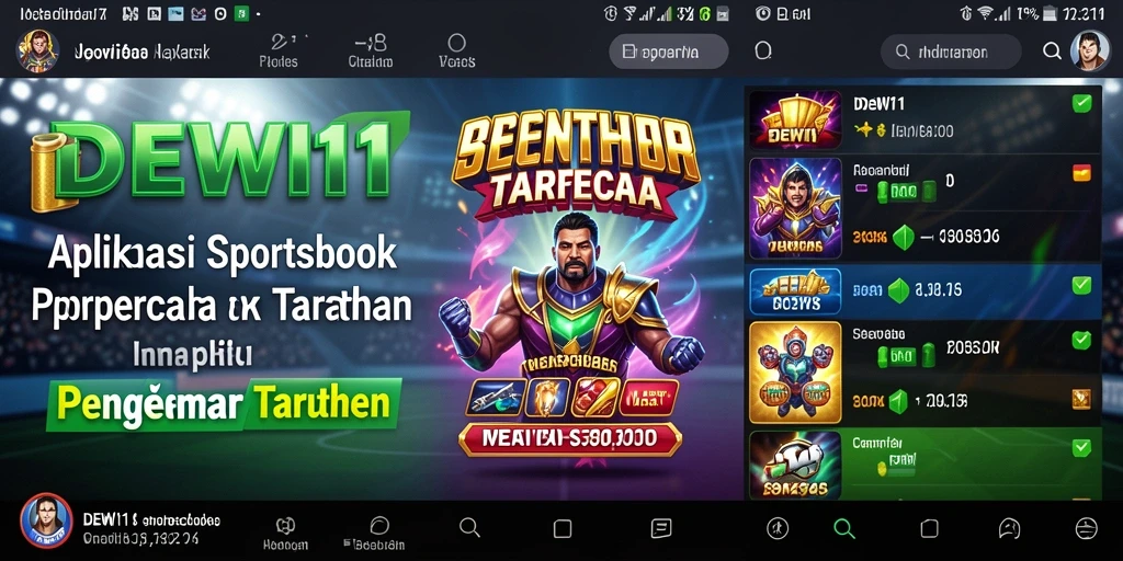 Tampilan gameplay taruhan olahraga di DEWI11 yang menarik.