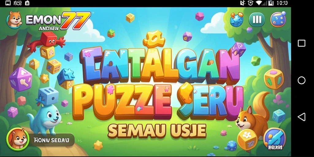 Screenshot gameplay EMON77 yang menampilkan teka-teki menarik.