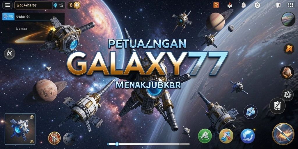 Tampilan luar angkasa menakjubkan dalam GALAXY77.