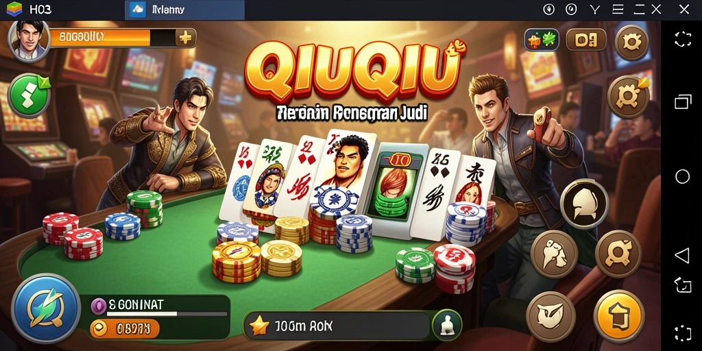 Gameplay seru H03 dalam permainan QiuQiu.