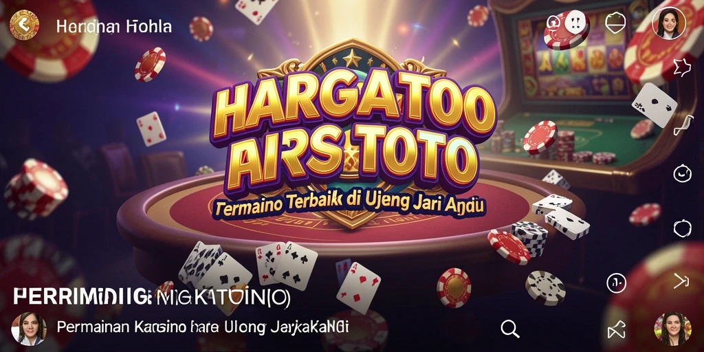 Screenshot HARGATOTO menampilkan gameplay kasino yang seru dan interaktif.