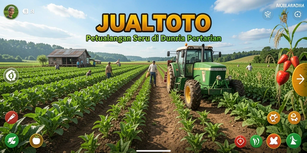 Gameplay seru JUALTOTO dalam mengelola lahan pertanian.