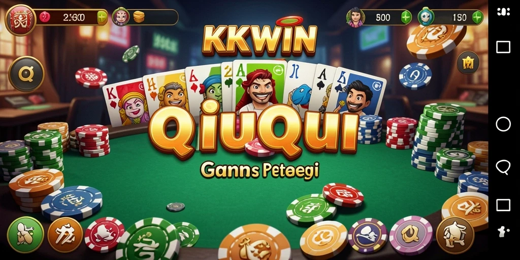Tangkapan layar gameplay QiuQiu yang mendebarkan di KKWIN.