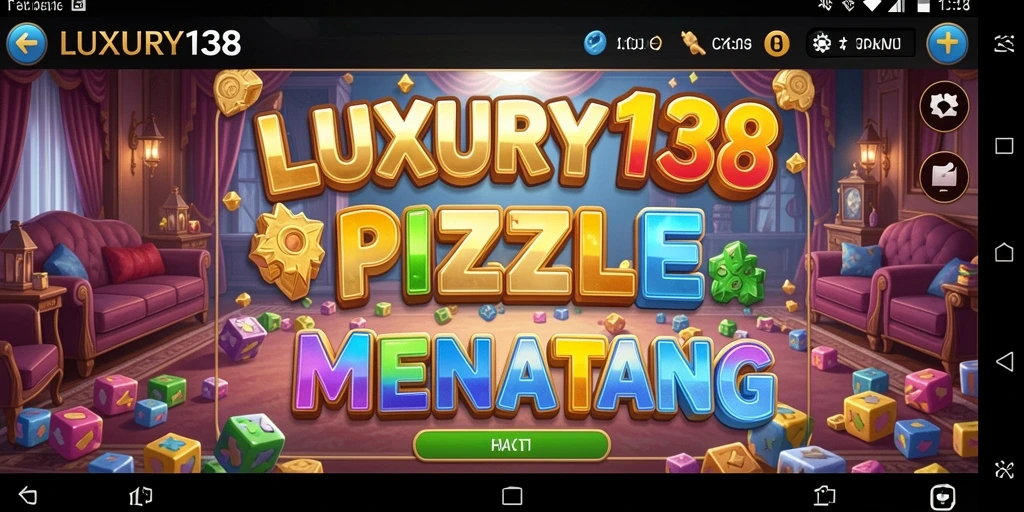 Screenshot LUXURY138 menunjukkan gameplay puzzle yang menarik.