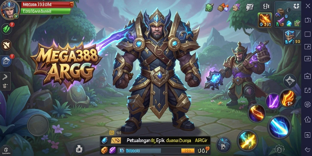 Tampilan gameplay MEGA388 yang menampilkan aksi seru dalam dunia ARPG.
