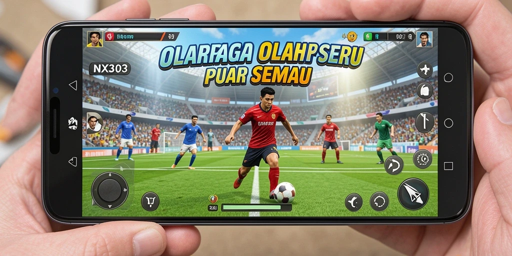Screenshot gameplay NX303 menampilkan aksi seru olahraga.
