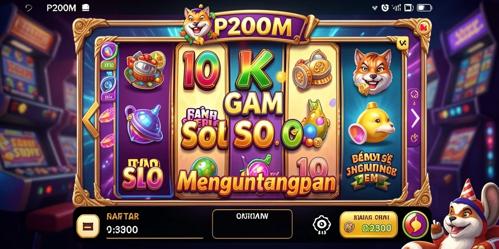 Tampilan gameplay Slot yang seru dari P200M.