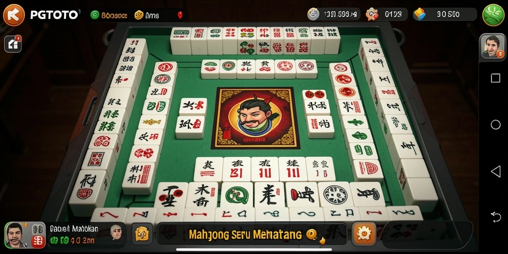 Tampilan gameplay PGTOTO yang seru dan menarik dalam permainan Mahjong.