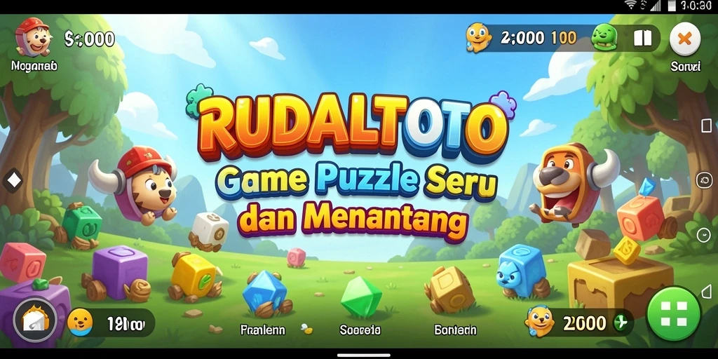 Tampilan gameplay menarik dari RUDALTOTO yang menantang pemain.