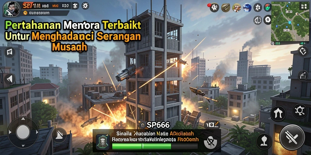 Tampilan gameplay SP666 yang seru dan menantang dalam Tower Defense.